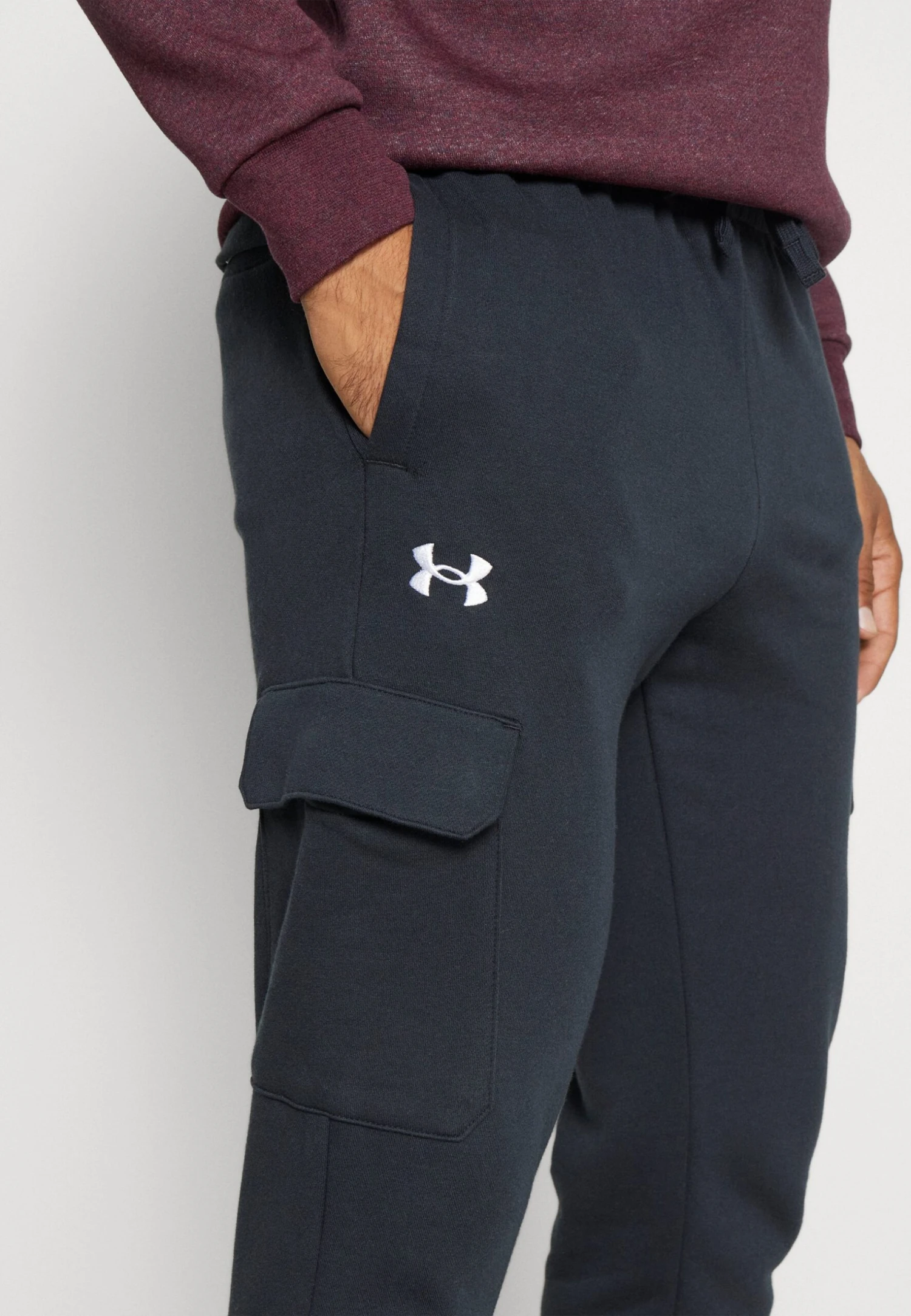 Under Armour Rival Jogger - Tracksuit Bottoms - Black/White - Image 6