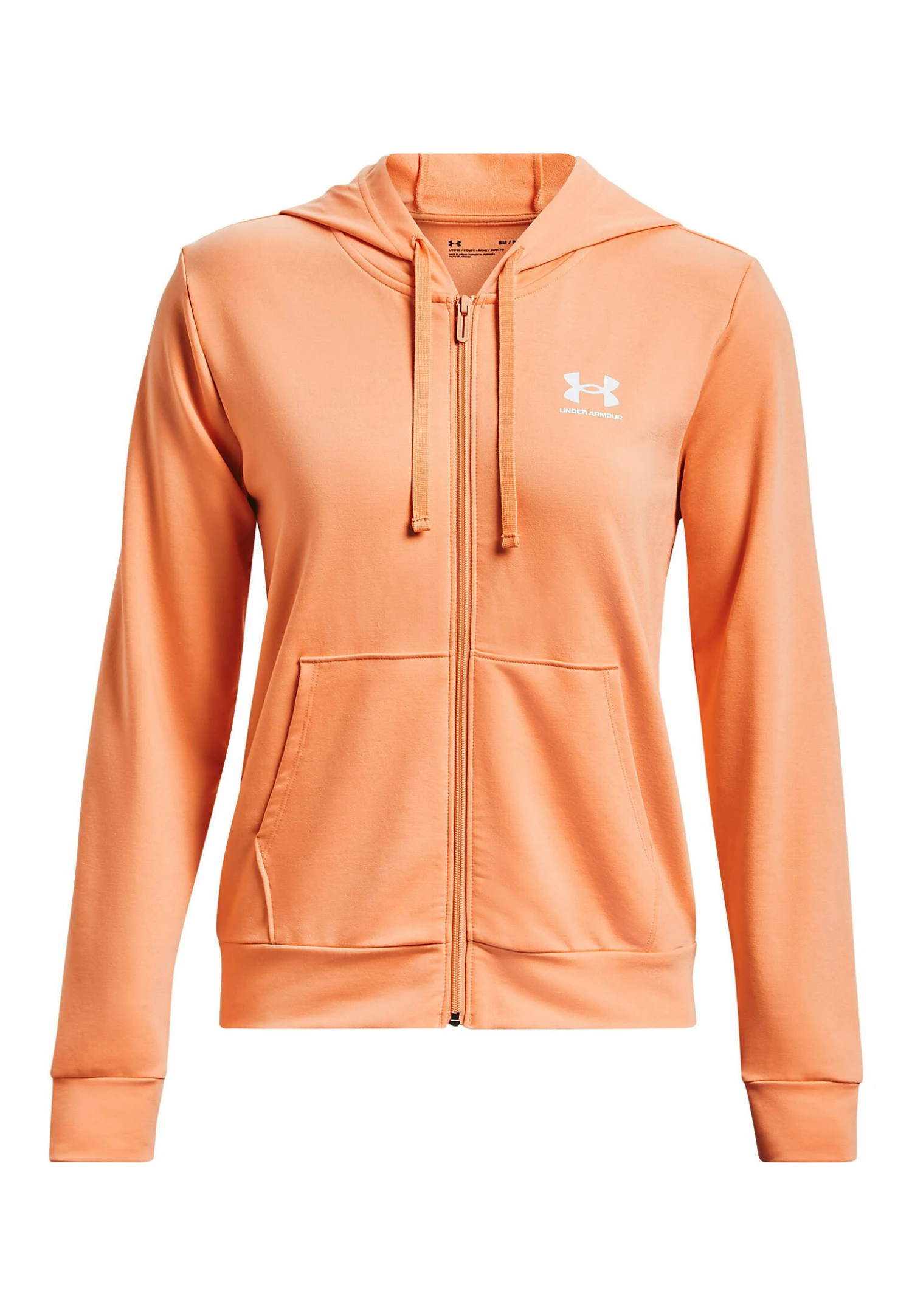 Under Armour Rival Terry Fz - Zip-Up Sweatshirt - Mellow Orange - Image 4