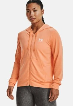 Under Armour Rival Terry Fz - Zip-Up Sweatshirt - Mellow Orange