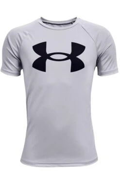Under Armour Fussball Tech Big Logo - Sports T-Shirt - Grau