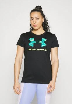 Under Armour W Sportstyle Logo Ss - Print T-Shirt - Black