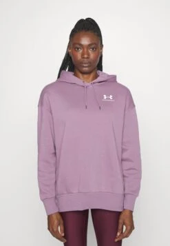 Under Armour Essential Hoodie - Hoodie - Misty Purple/White