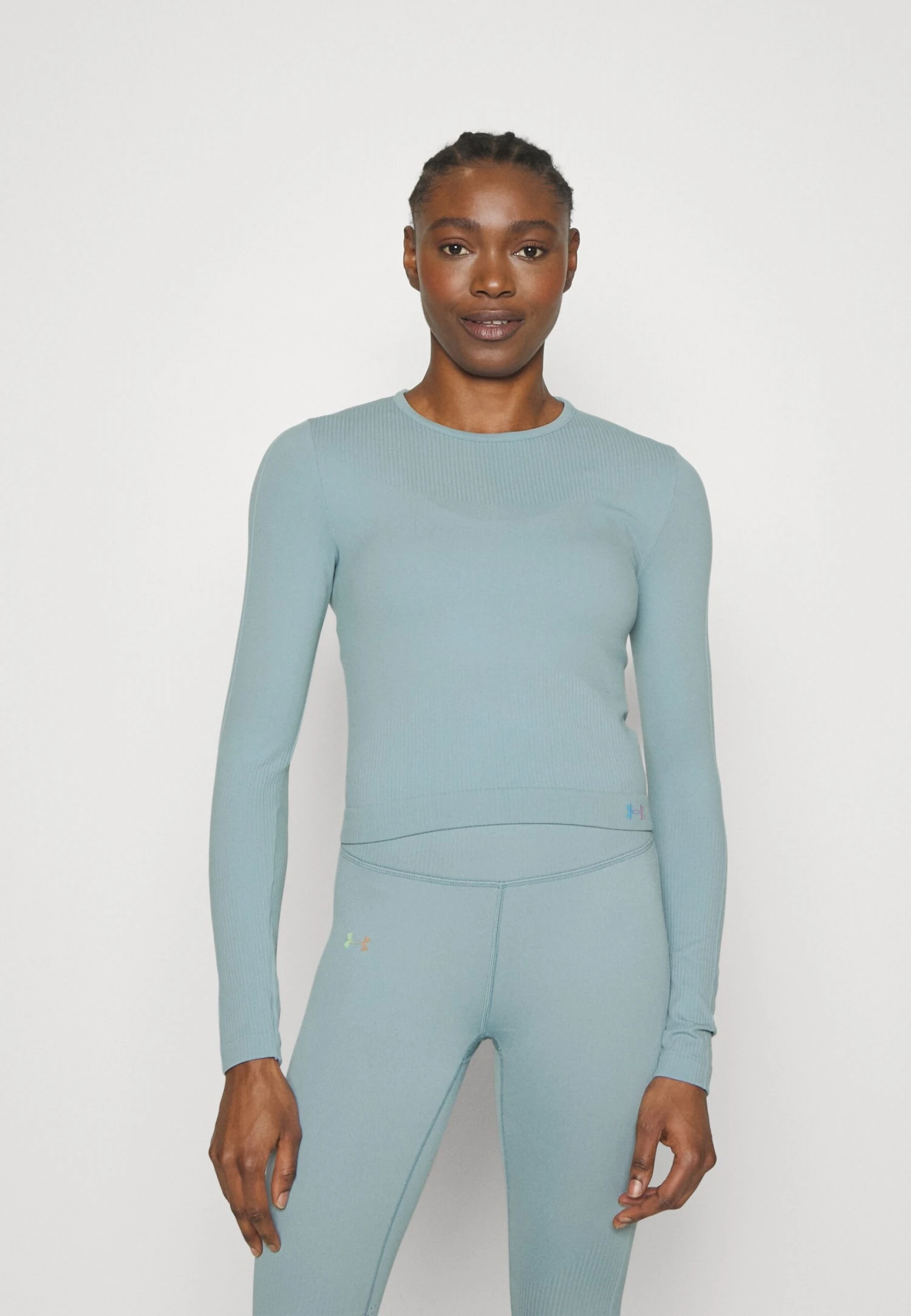 Under Armour Rush Seamless - Long Sleeved Top - Harbor Blue/Downpour Gray/Iridescent