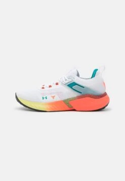 Under Armour Project Rock 5 - Training Shoe - White/Coastal Teal/After Burn