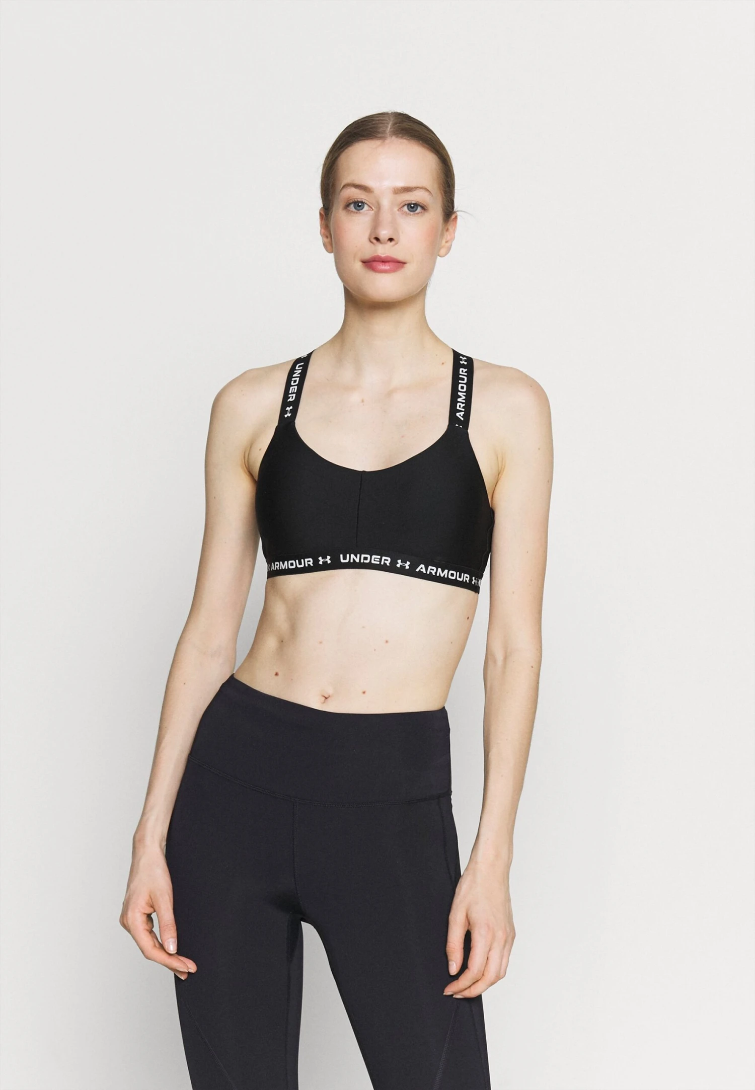 Under Armour Crossback Low - Light Support Sports Bra - Black