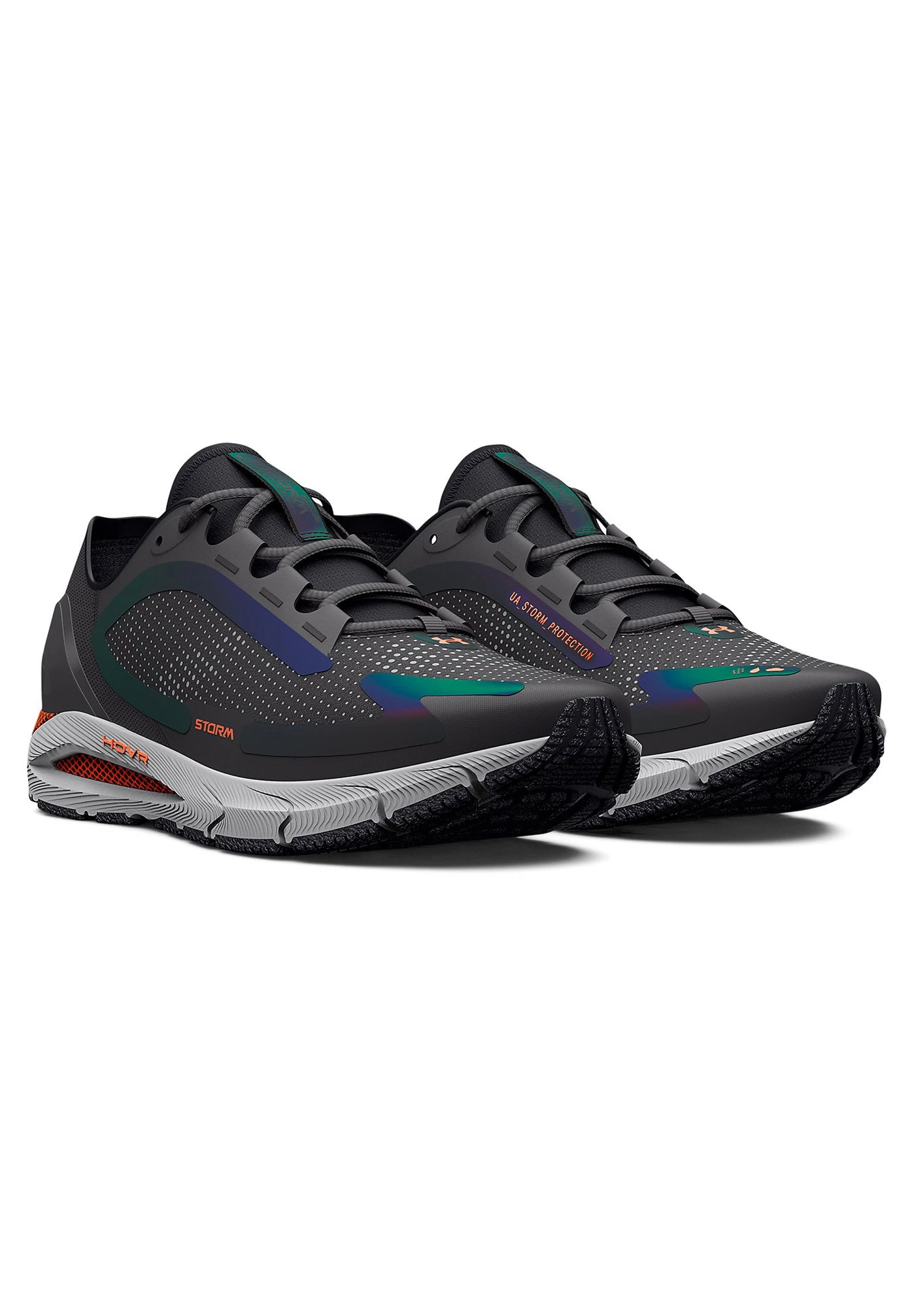 Under Armour Hovr Sonic 5 Storm - Neutral Running Shoes - Jet Gray / Mod Gray / Blaze Orange - Image 2
