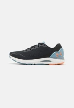 Under Armour Hovr Sonic 6 - Neutral Running Shoes - Black/Blue Granite/Bubble Peach