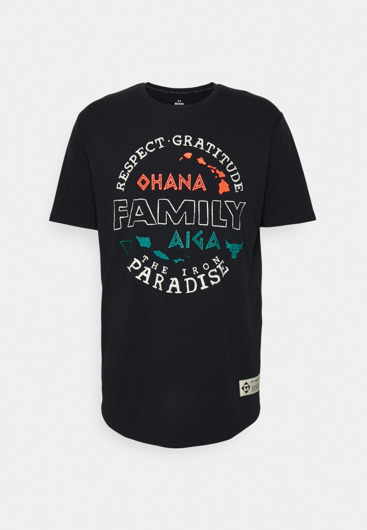 Under Armour Pjt Rock Family - Print T-Shirt - Black/Ivory - Image 5