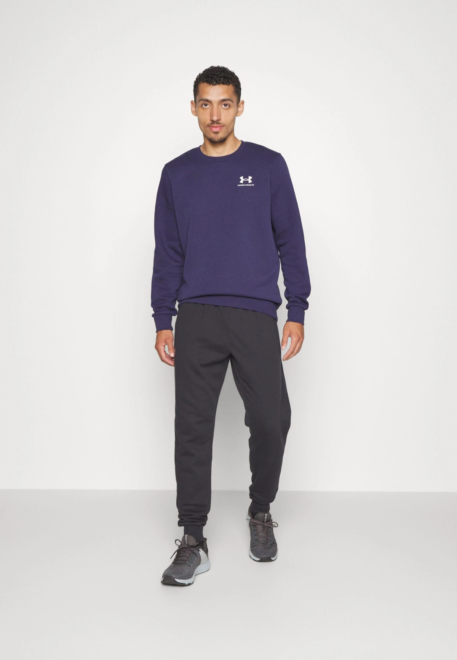 Under Armour Essential Crew - Sweatshirt - Midnight Navy/White - Image 5