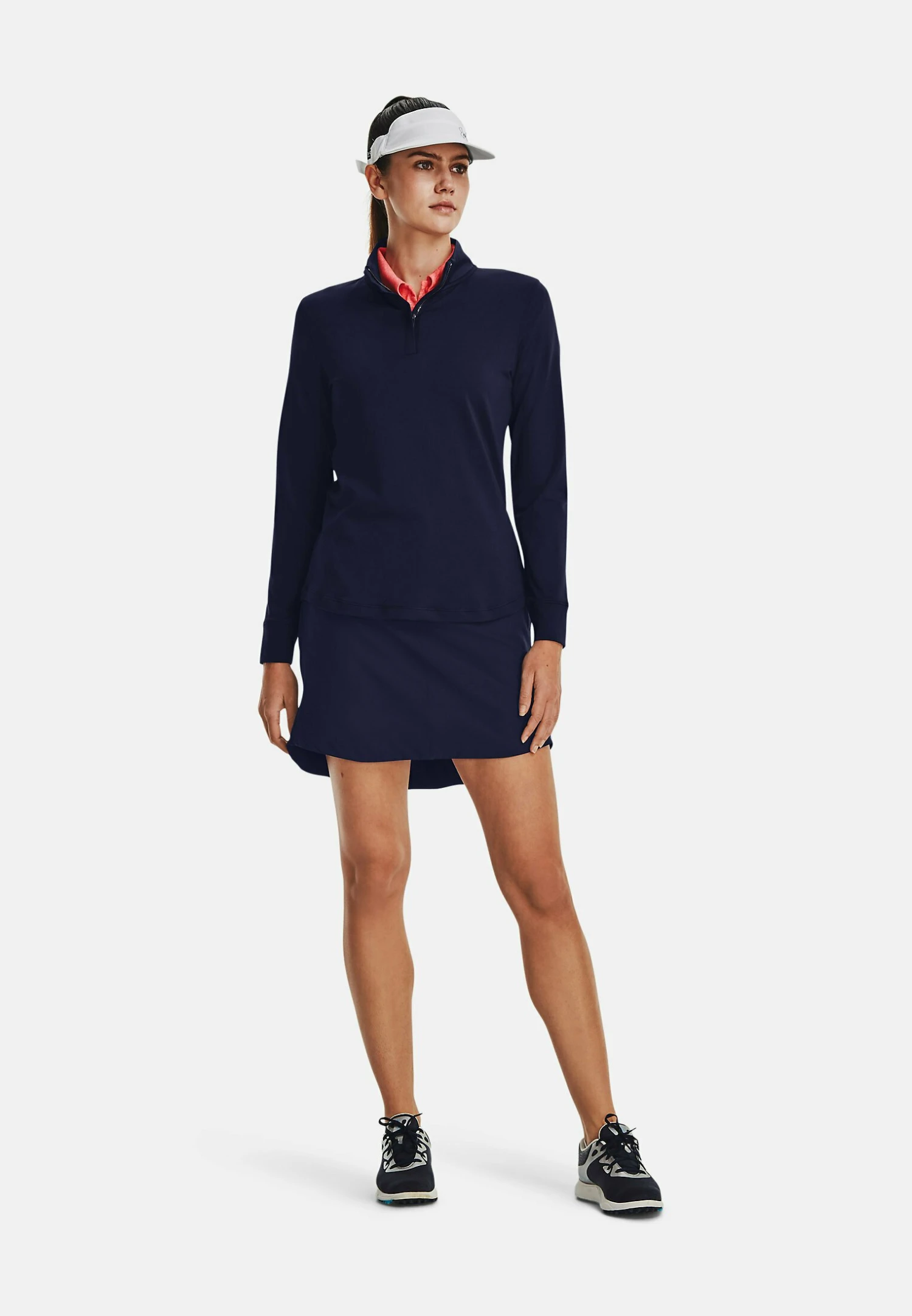 Under Armour Warmup Ua Playoff 1/4 Zip - Long Sleeved Top - Midnight Navy - Image 2