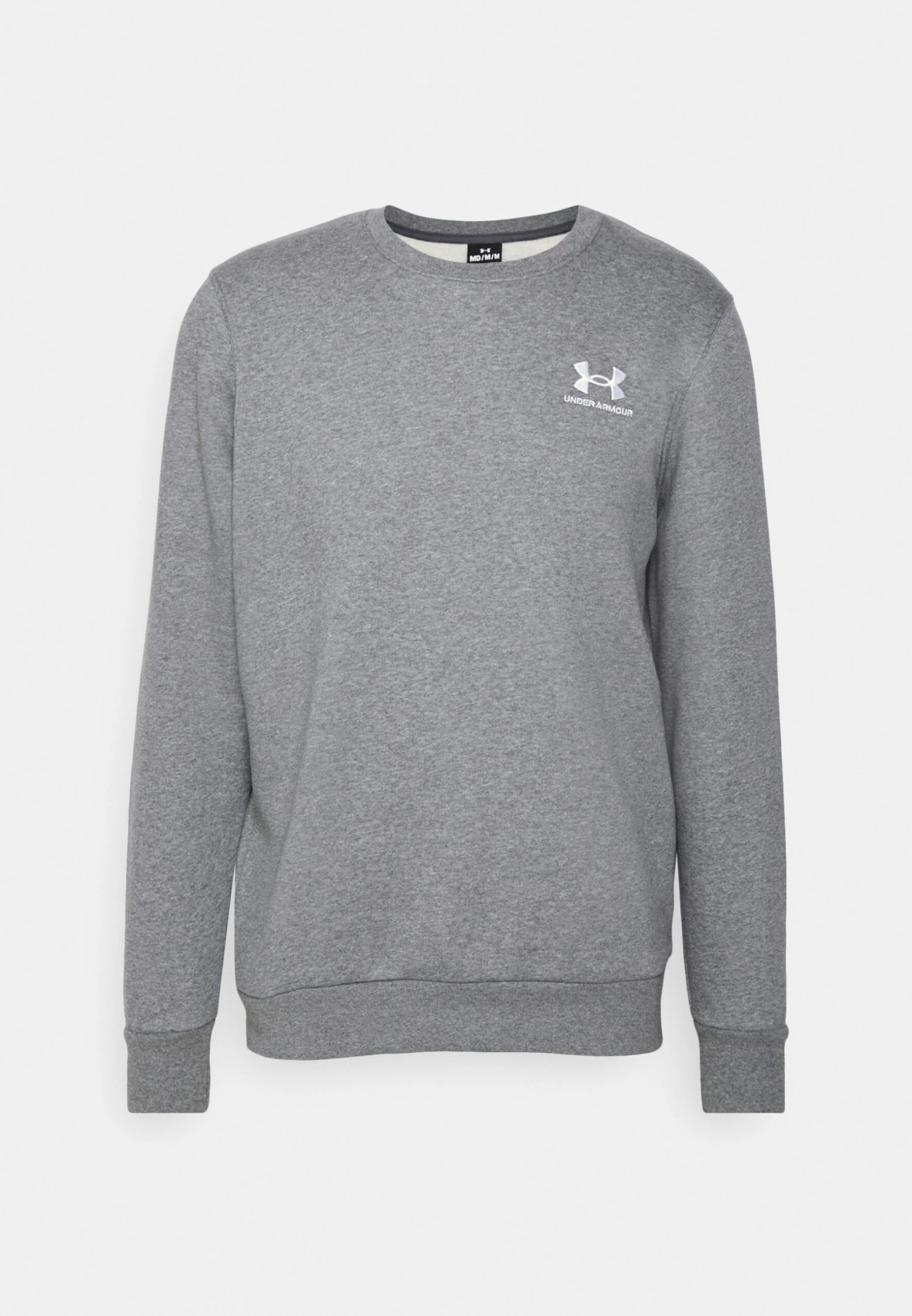 Under Armour Essential Crew - Sweatshirt - Pitch Gray Medium Heather/White - Image 4