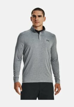 Under Armour Playoff 1/4 Zip - Long Sleeved Top - Steel
