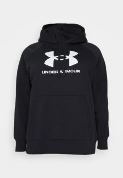 Under Armour Rival Logo Hoodie - Hoodie - Black/White