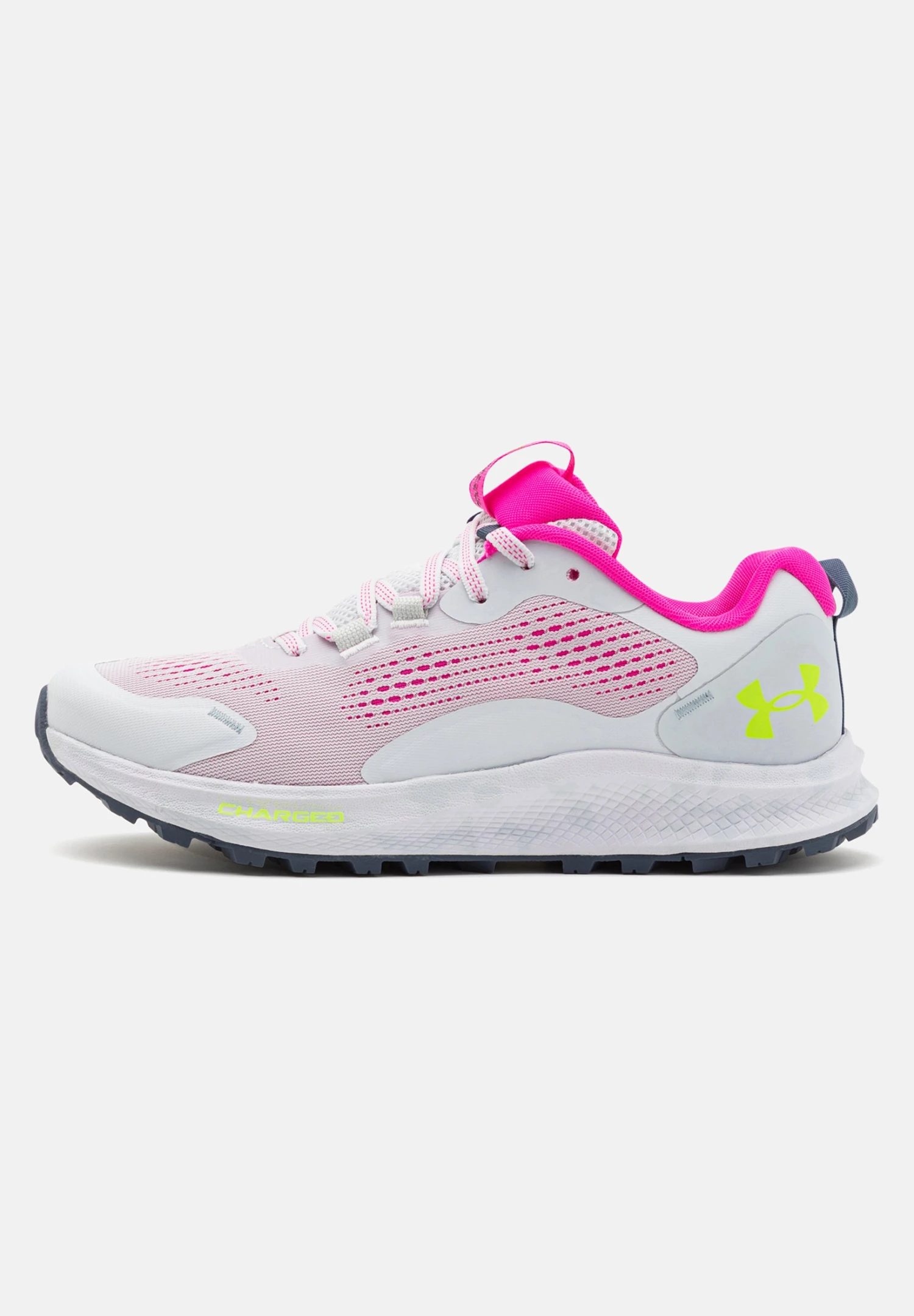 Under Armour Charged Bandit Tr 2 - Trail Running Shoes - Gray Mist/Rebel Pink/Lime Surge - Image 7