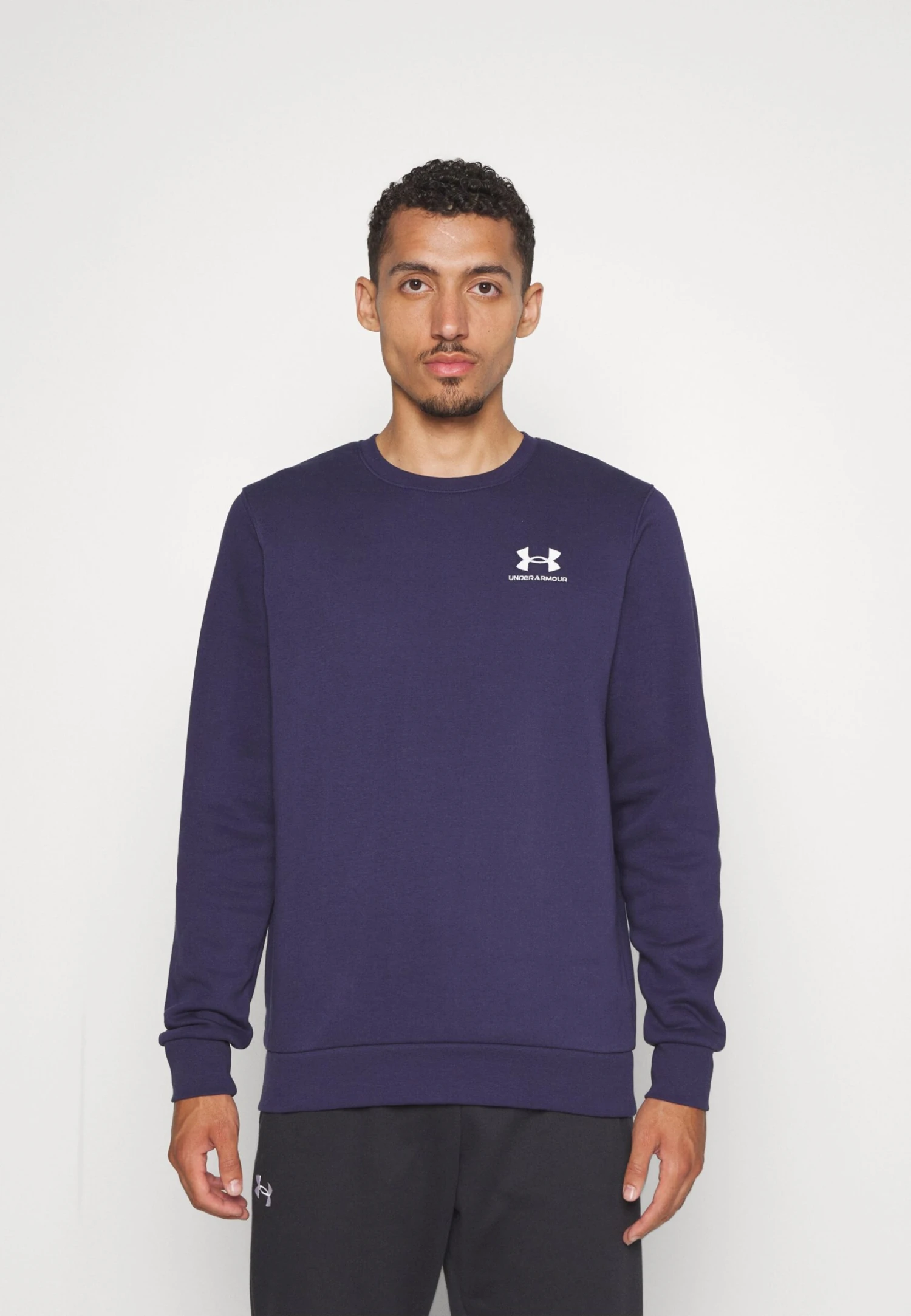 Under Armour Essential Crew - Sweatshirt - Midnight Navy/White - Image 3