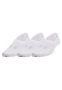 Under Armour Breathe Lite Ultra Low- Sports Socks - White / White / Mod Gray