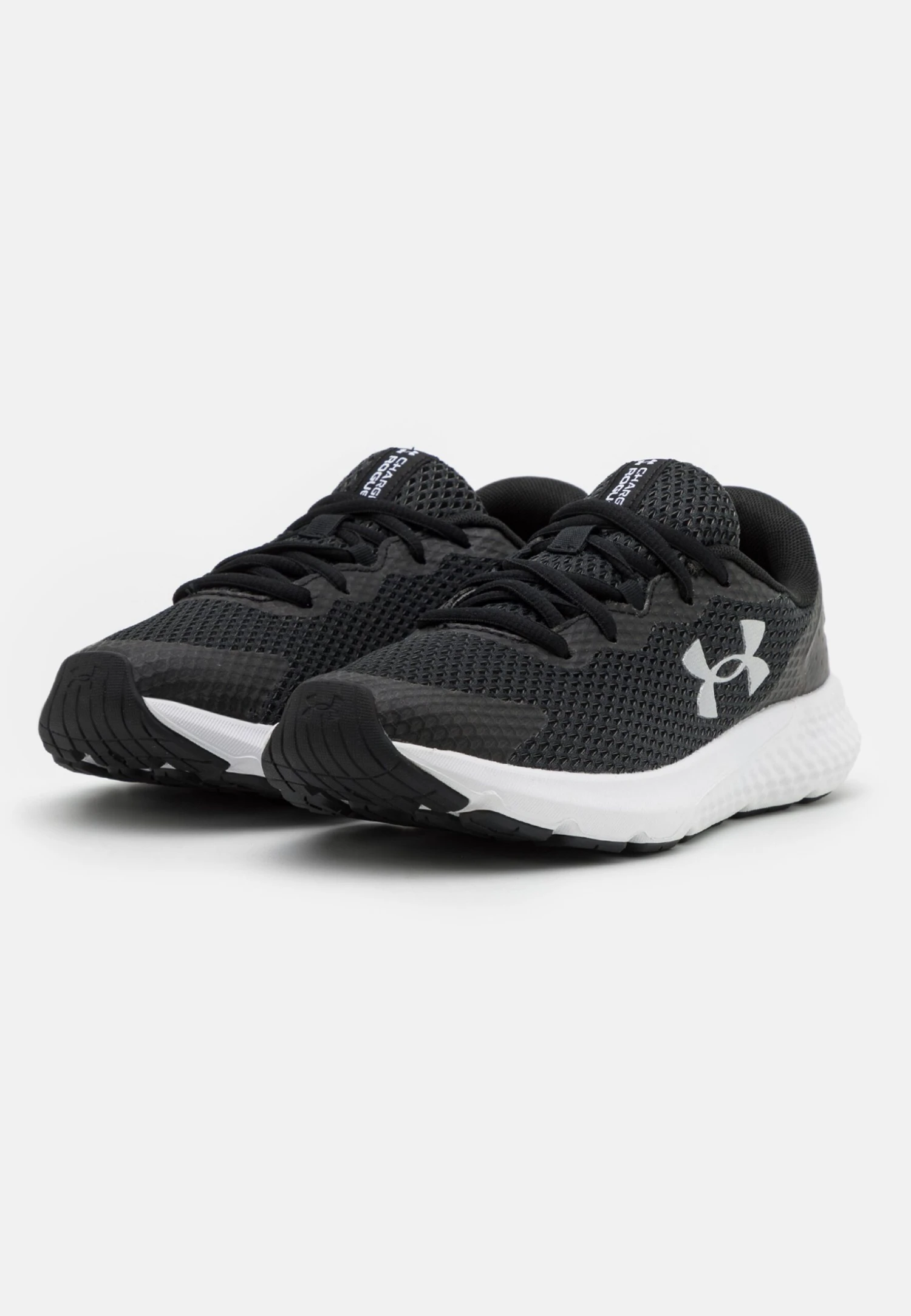 Under Armour Charged Rogue 3 - Neutral Running Shoes - Black/Metallic Silver - Image 2