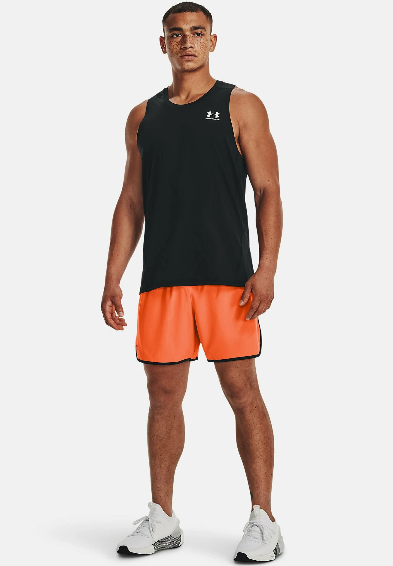 Under Armour Hiit- Sports Shorts - Orange Blast - Image 2