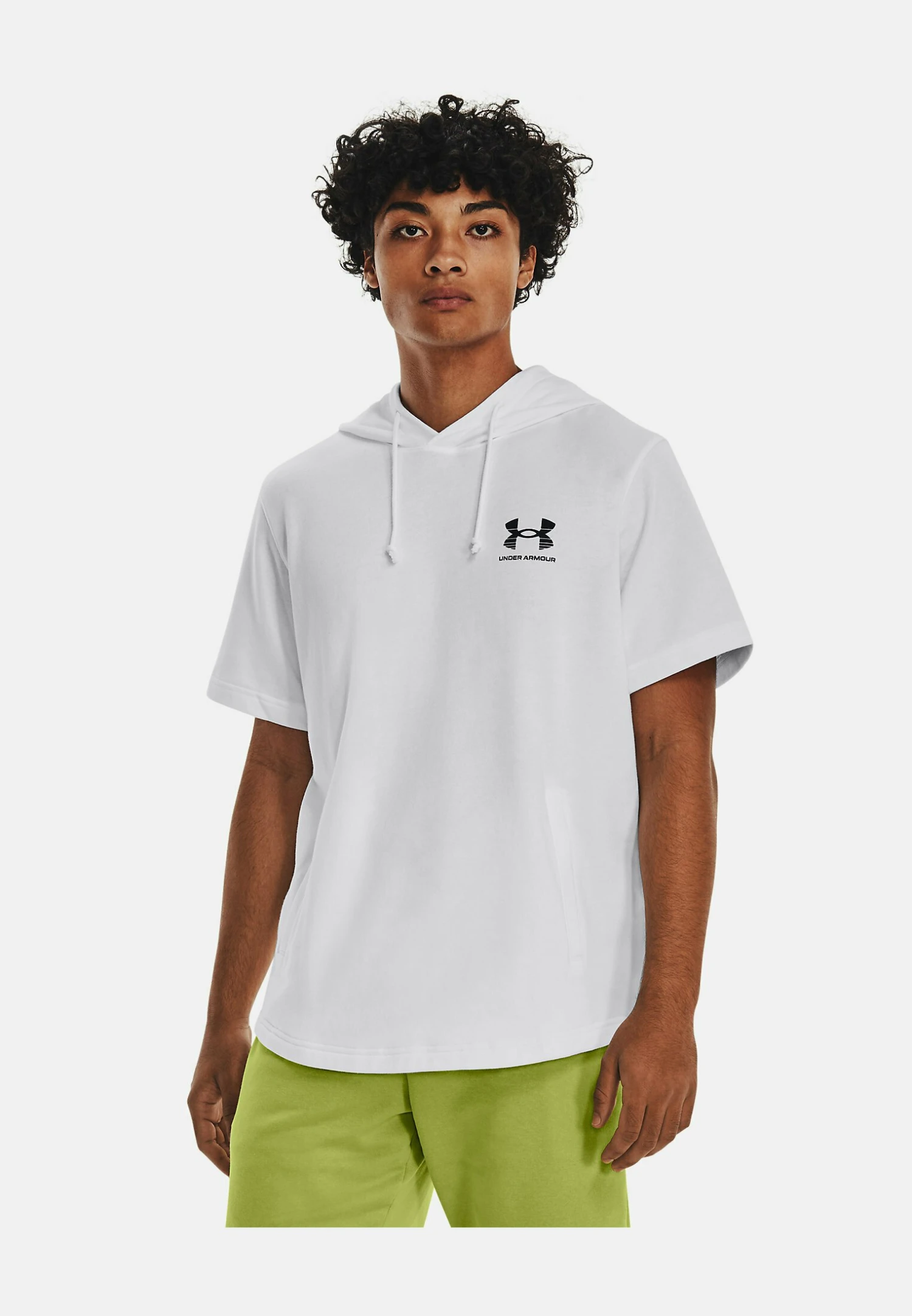 Under Armour Ua Rival Terry Nov Ss- Print T-Shirt - White - Image 3