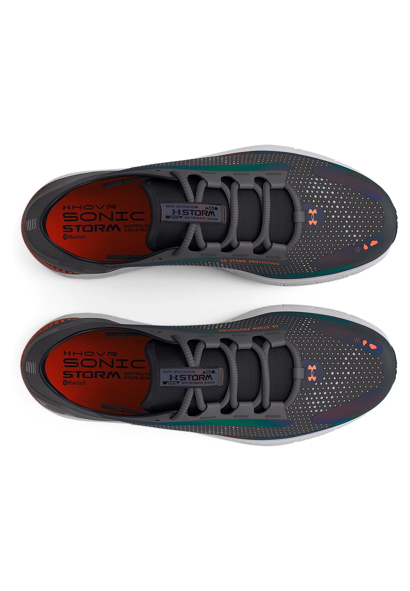 Under Armour Hovr Sonic 5 Storm - Neutral Running Shoes - Jet Gray / Mod Gray / Blaze Orange - Image 3