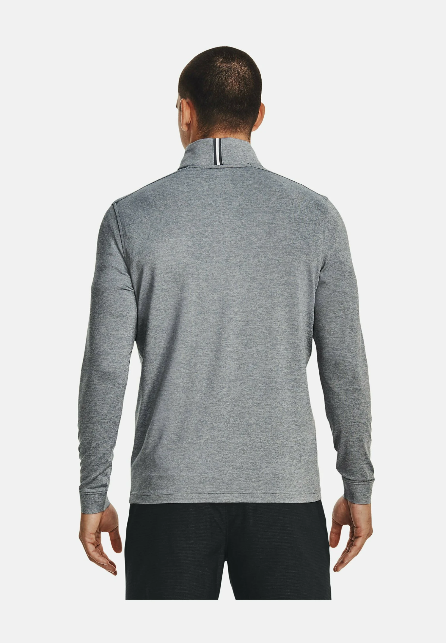 Under Armour Playoff 1/4 Zip - Long Sleeved Top - Steel - Image 3