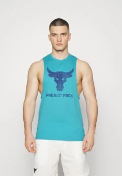 Under Armour Project Rock Brahma Bull Tank - Top - Glacier Blue/Blue Mirage