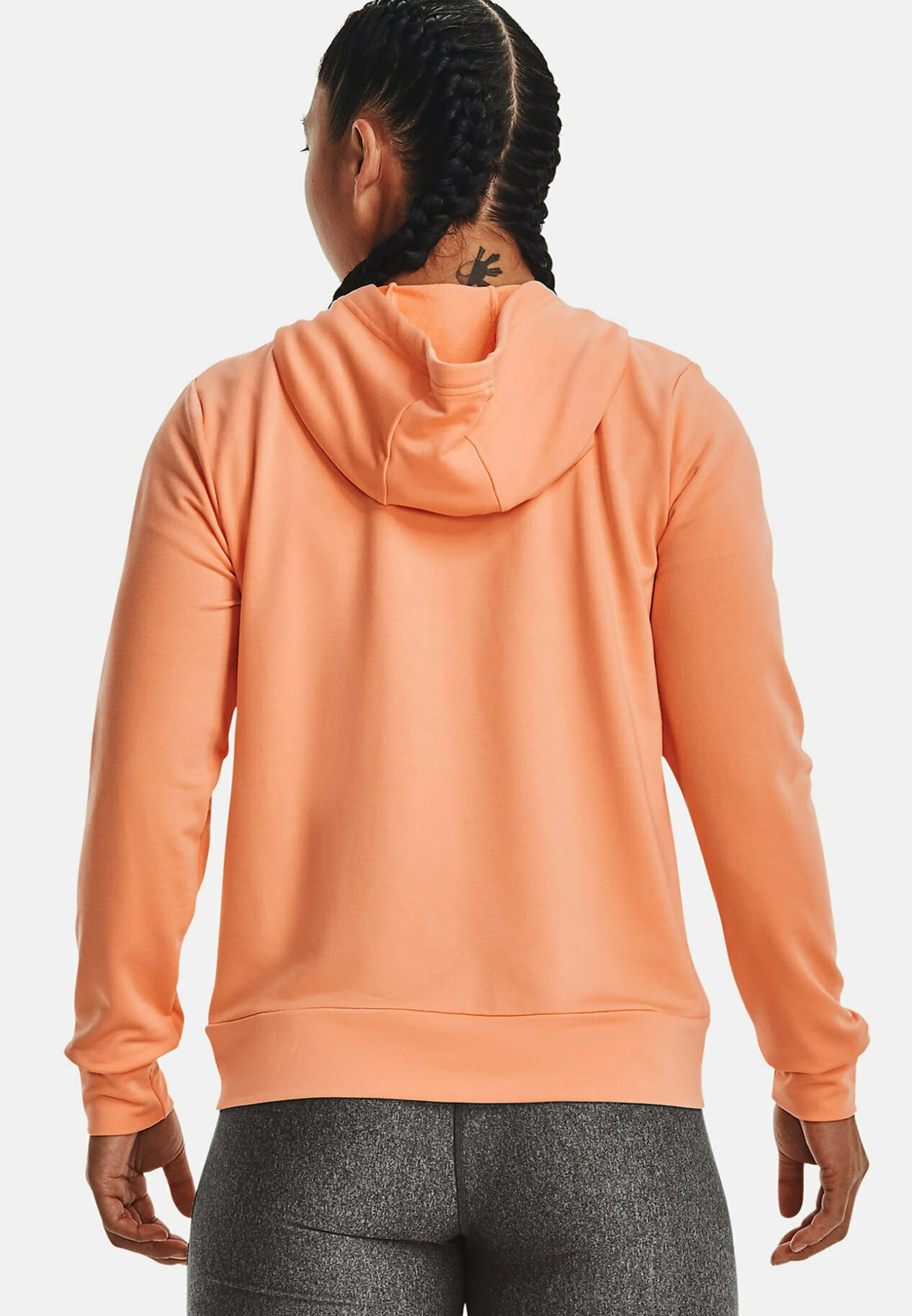 Under Armour Rival Terry Fz - Zip-Up Sweatshirt - Mellow Orange - Image 3