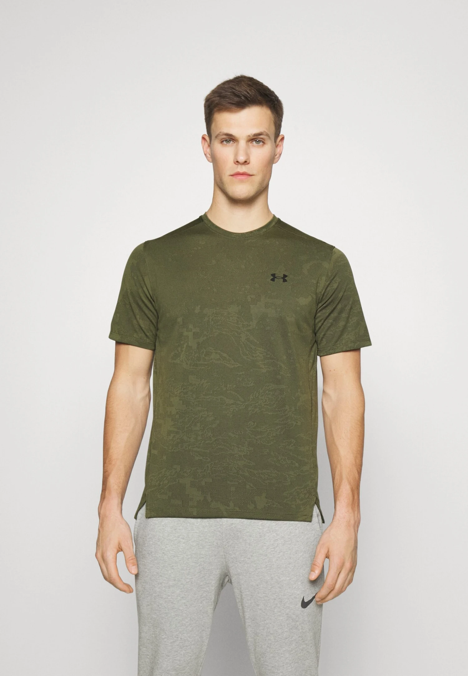 Under Armour Tech Vent Jacquard Ss - Sports T-Shirt - Marine Od Green/Black