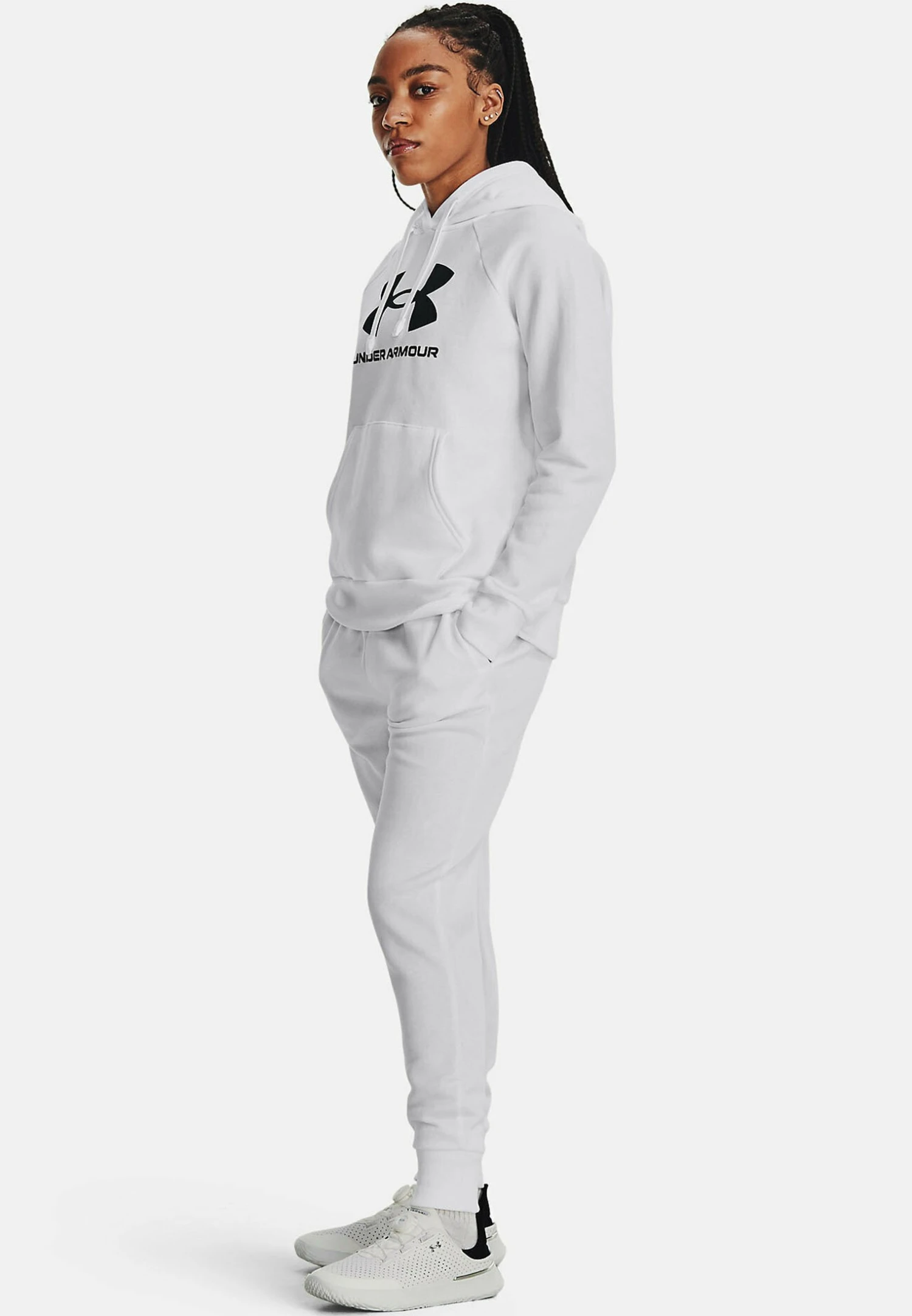 Under Armour Rival Jogger - Tracksuit Bottoms - White - Image 2