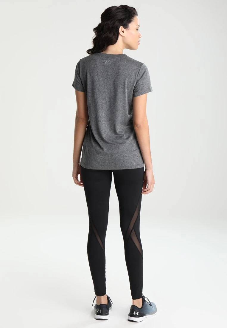 Under Armour Tech Solid - Basic T-Shirt - Carbon Heather/Metallic Silver - Image 3