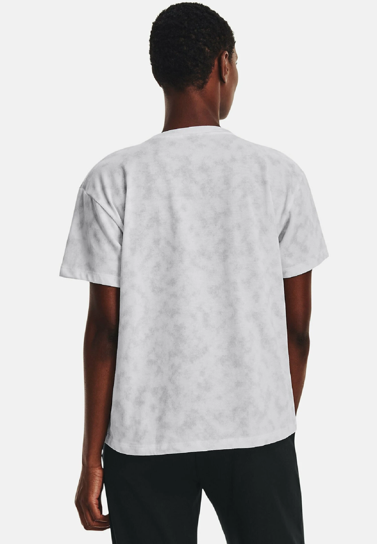 Under Armour Short-Sleeve Graph Ua Logo Aop Heavyweight Ss - Print T-Shirt - White - Image 3