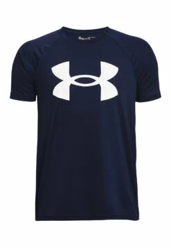 Under Armour Fussball Tech Big Logo - Sports T-Shirt - Midnight Navy