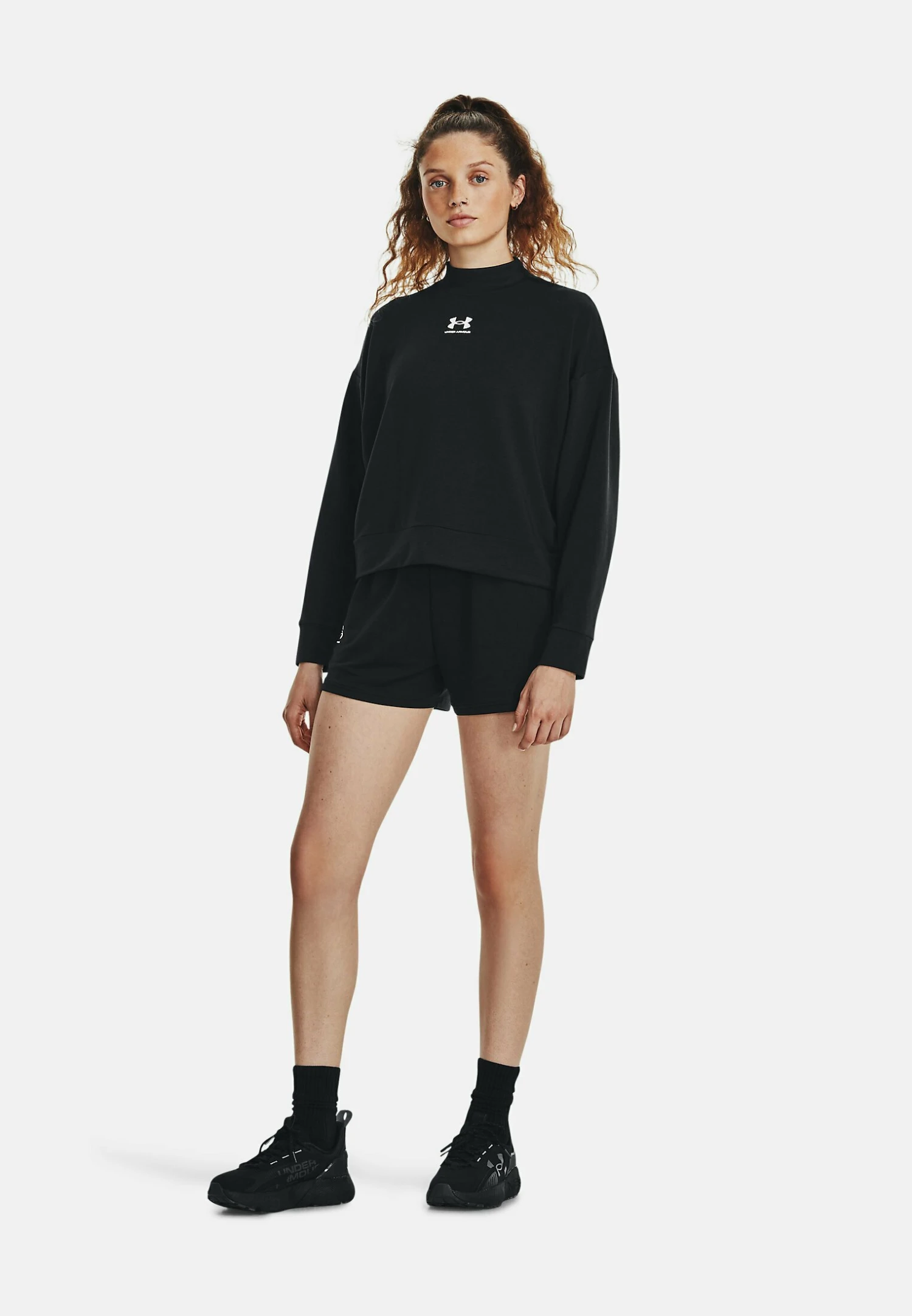 Under Armour Long-Sleeves Rival Mock Crew - Sweatshirt - Image 2