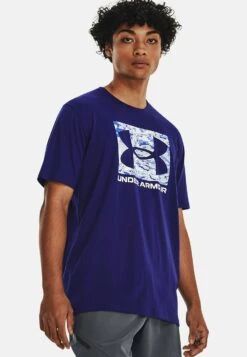 Under Armour Abc Camo Boxed Logo - Sports T-Shirt - Sonar Blue
