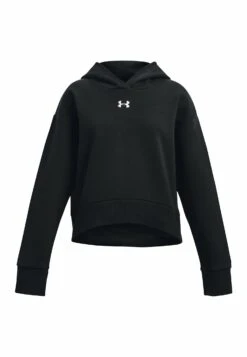 Under Armour Rival Crop - Hoodie - Black