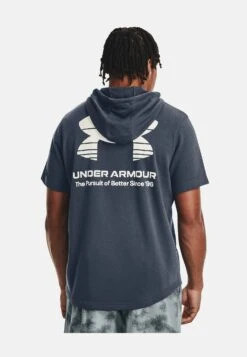 Under Armour Ua Rival Terry Nov Ss- Print T-Shirt - Downpour Gray
