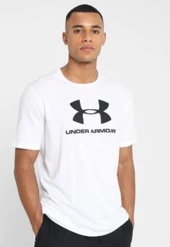 Under Armour Sportstyle Logo Ss-Blk - Print T-Shirt - White/Black