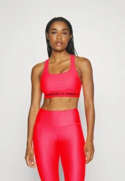 Under Armour Crossback Mid- Medium Support Sports Bra - Beta/Black
