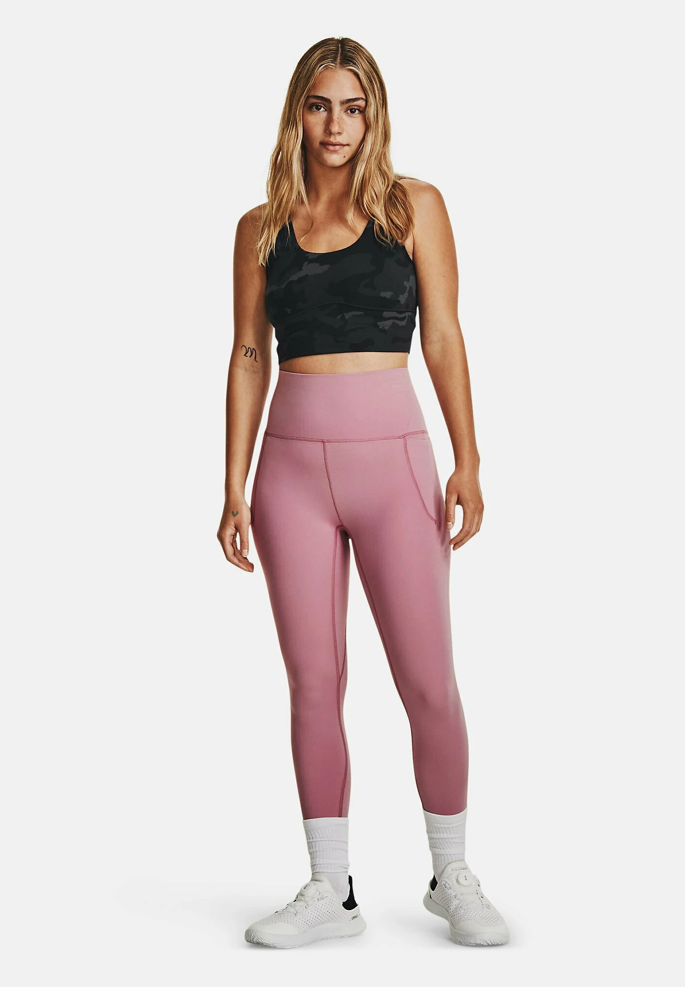 Under Armour Tank Meridian Fitted Printed Crop - Top - Carbon Black - Image 2