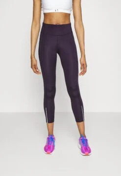 Under Armour Launch Ankle - Leggings - Tux Purple/Reflective