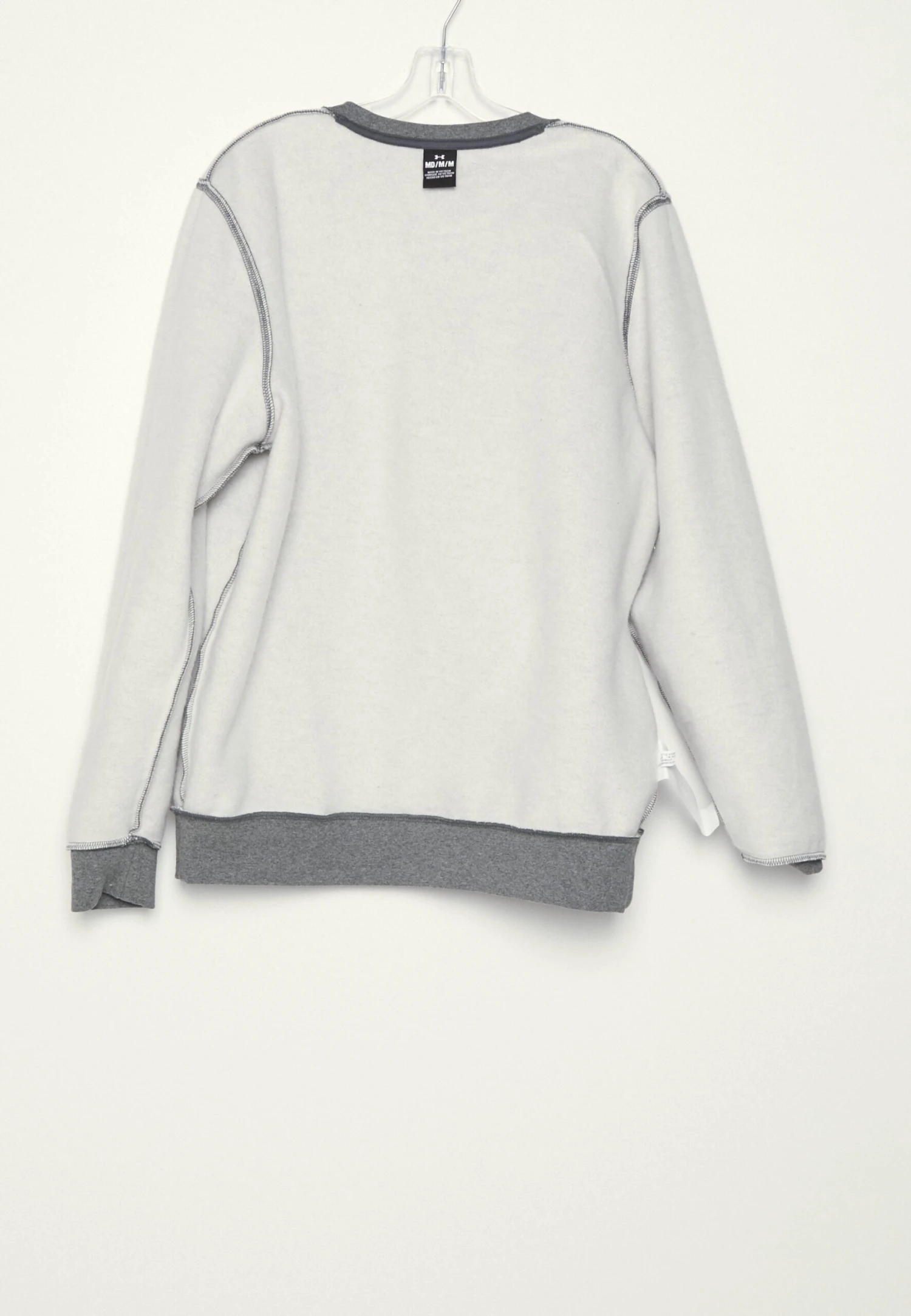 Under Armour Essential Crew - Sweatshirt - Pitch Gray Medium Heather/White - Image 6