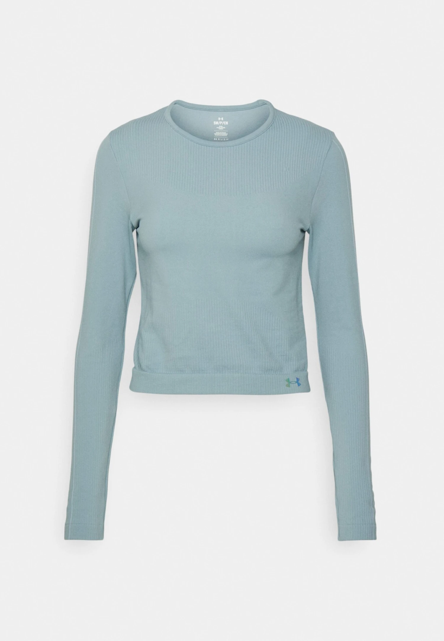 Under Armour Rush Seamless - Long Sleeved Top - Harbor Blue/Downpour Gray/Iridescent - Image 5