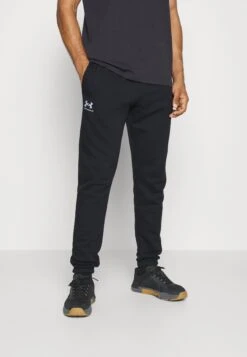 Under Armour Essential Jogger - Tracksuit Bottoms - Black/White