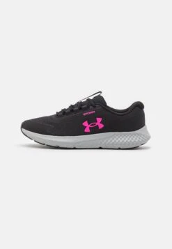 Under Armour Charged Rogue 3 Storm - Neutral Running Shoes - Black/Jet Gray/Rebel Pink