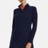 Under Armour Warmup Ua Playoff 1/4 Zip - Long Sleeved Top - Midnight Navy