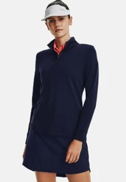 Under Armour Warmup Ua Playoff 1/4 Zip - Long Sleeved Top - Midnight Navy