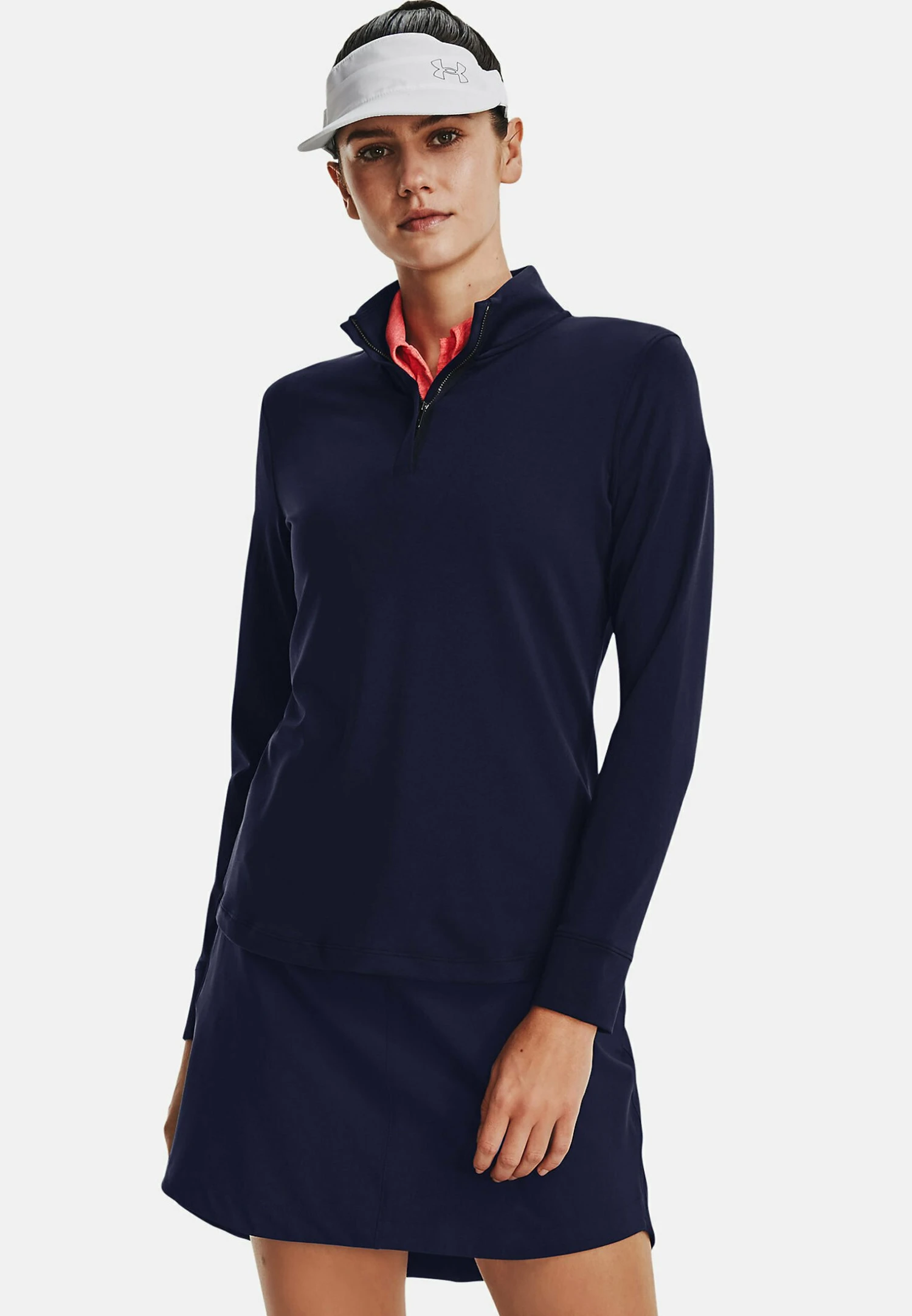 Under Armour Warmup Ua Playoff 1/4 Zip - Long Sleeved Top - Midnight Navy