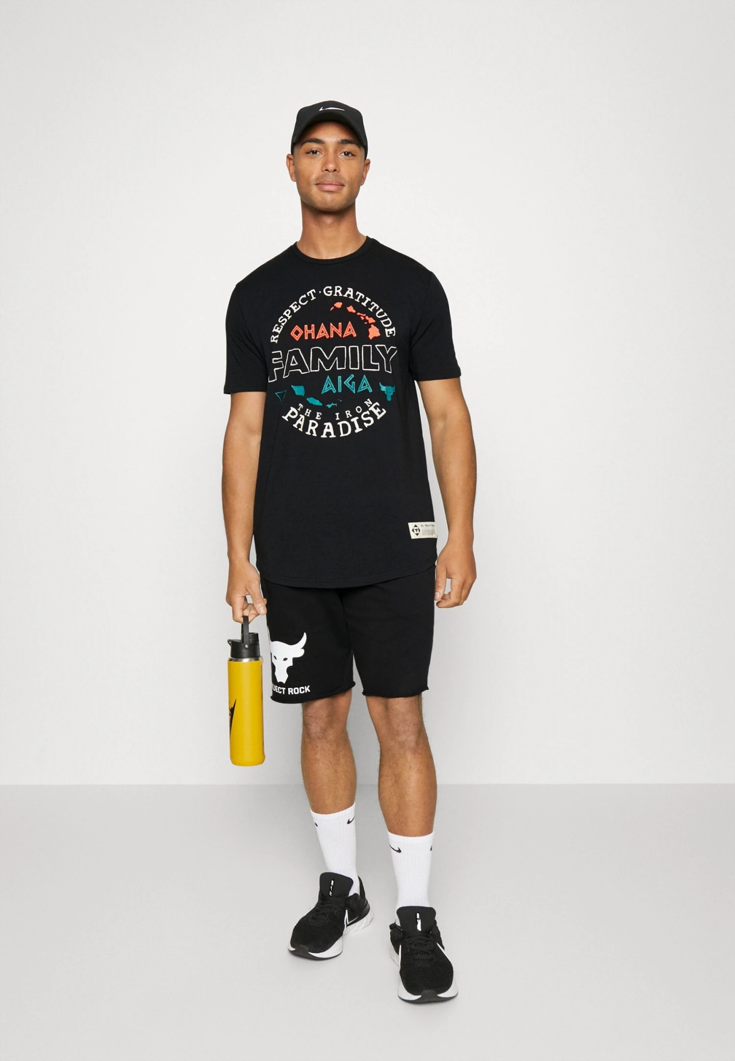 Under Armour Pjt Rock Family - Print T-Shirt - Black/Ivory - Image 2