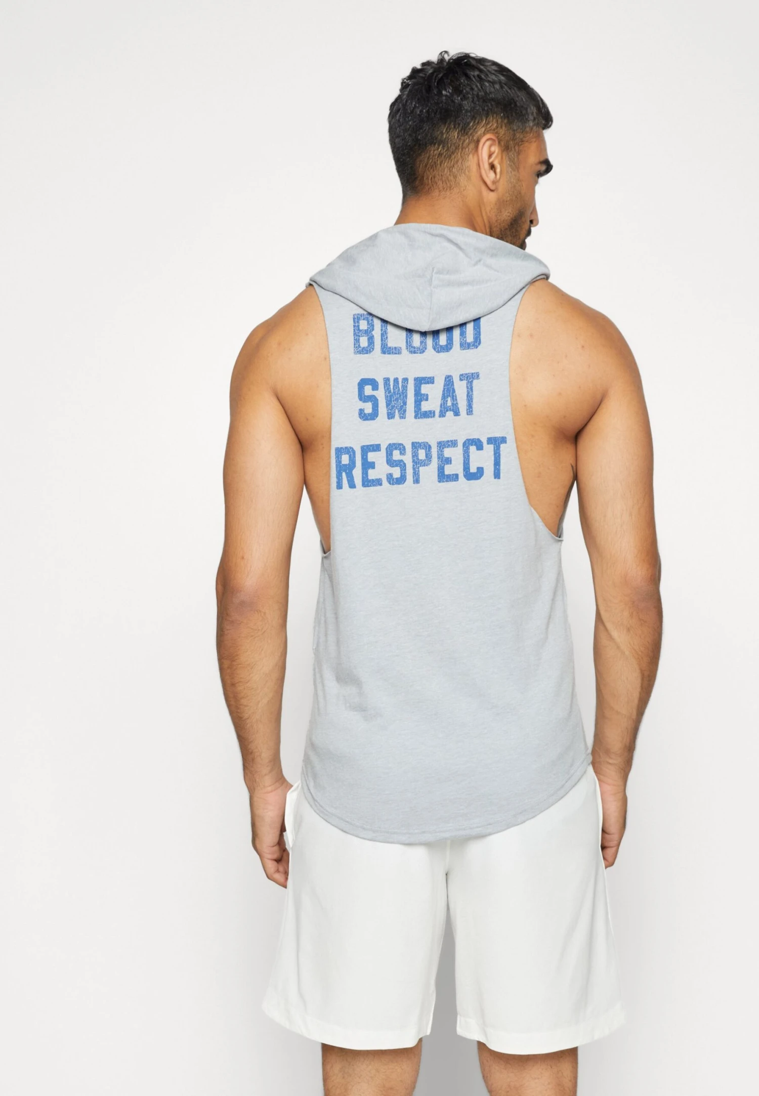 Under Armour Project Rock Bull - Top - Steel Light Heather/Blue Mirage - Image 4