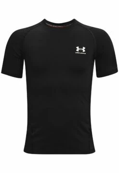 Under Armour Short Sleeves Ua Hg Ss - Sports T-Shirt - Black/White